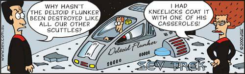 Sev Trek Comic Strip. Copyright 1997 by John Cook.